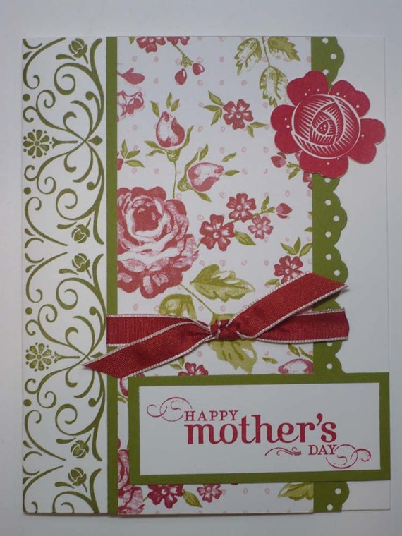 Mothers Rose Handmade Stampin Up Mothers Day Card