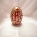 IHS Monogram with White Lily on Gold Egg - made to order