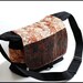 Bag for camera in Large or Travel bag purse with genuine embossed Leather - Exotic Katarina
