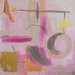 Original 8x10 abstract acrylic with 25K gold leaf by KSteele