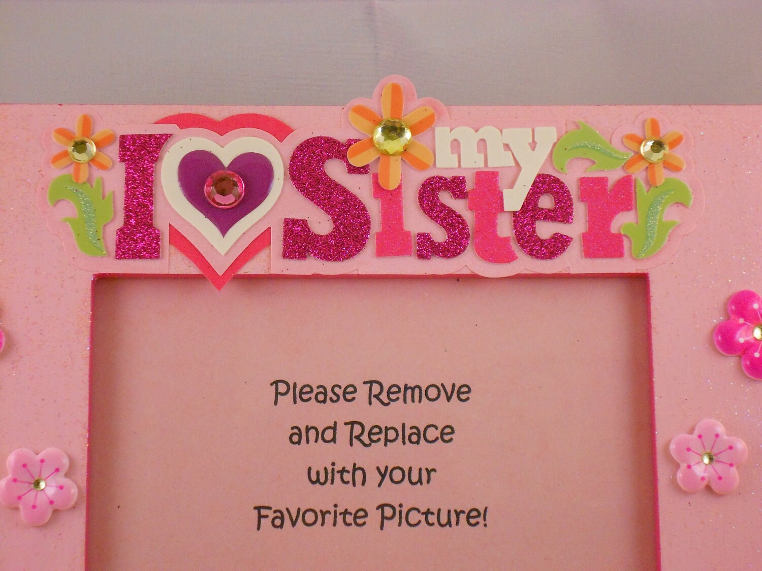 I Love My Sister Frame from FancyPantzCrafts on Etsy Studio