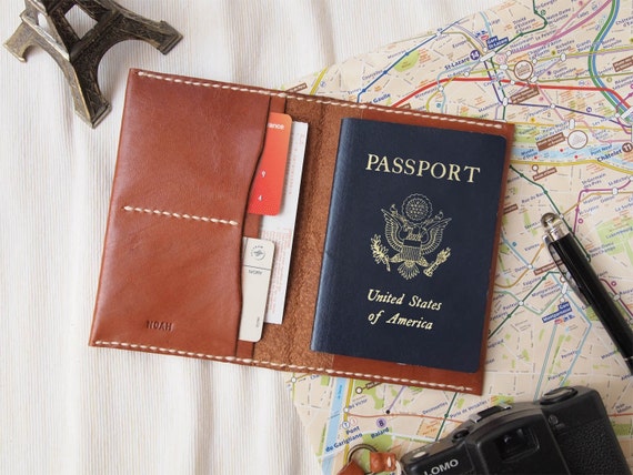 Personalized Passport Case Leather Harlex Hand by HarLex on Etsy