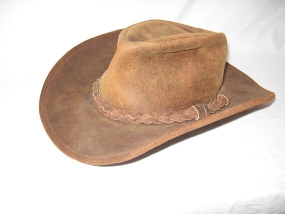 Minnetonka Leather Cowboy Hat Indiana Jones Women or Boy