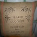 Burlap Pillow Grainsack Cotton Nautical Coastal Palm Tree Pillow Slip