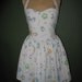 Custom Made to order Hello Kitty Sweetheart Ruffled Halter Strapless mini Dress