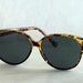 Round Sunglasses / Tortoise Shell / 80's Glam Vintage
