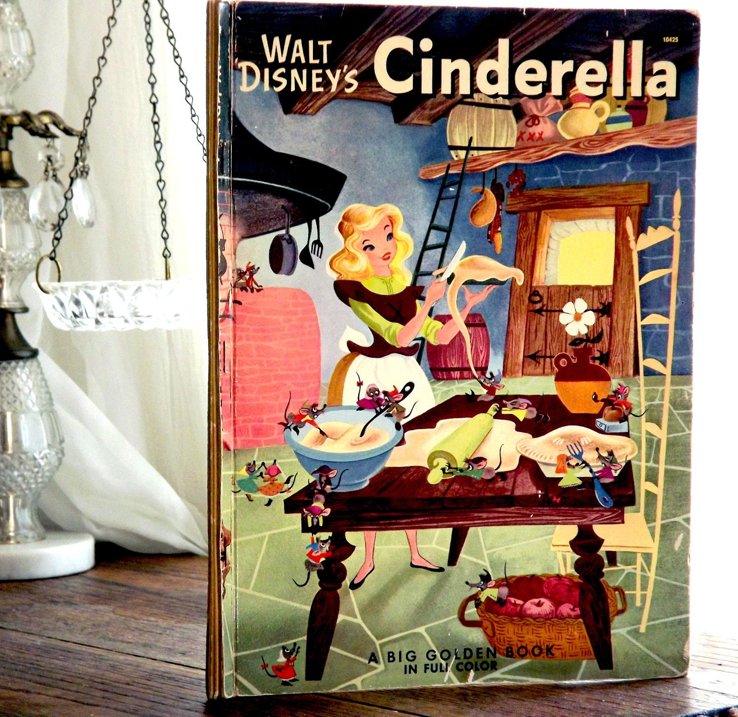 Walt Disney's Cinderella Book Fairytale Vintage 1950