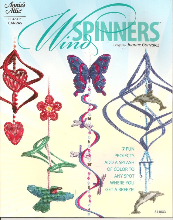 Items similar to Wind Spinners Plastic Canvas Book on Etsy