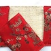 Passport cover Travel wallet chinese silk Red China