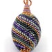 Mardi Gras Beaded Bead Pendant - sale reduced 60%