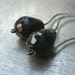 Black Onyx Oxidized Sterling Silver Earrings