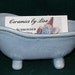 Bathtub Business Card Holder / Ceramic Bathtub Soap Dish / Bathtub Candy Dish / Bathtub Planter