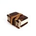 black walnut mini journal - small handmade wood book - woodland rustic