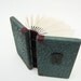 RESERVED for Lauren- key hole gothic Victorian steampunk journal - teal black - ready to ship