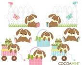 Spring Bunnies Clip Art Il_170x135