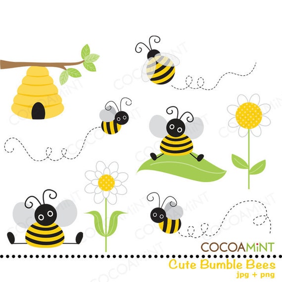 cute bee clipart black and white - photo #36