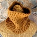 Scarf Cowl Hand-knit of Superfine Alpaca ON SALE