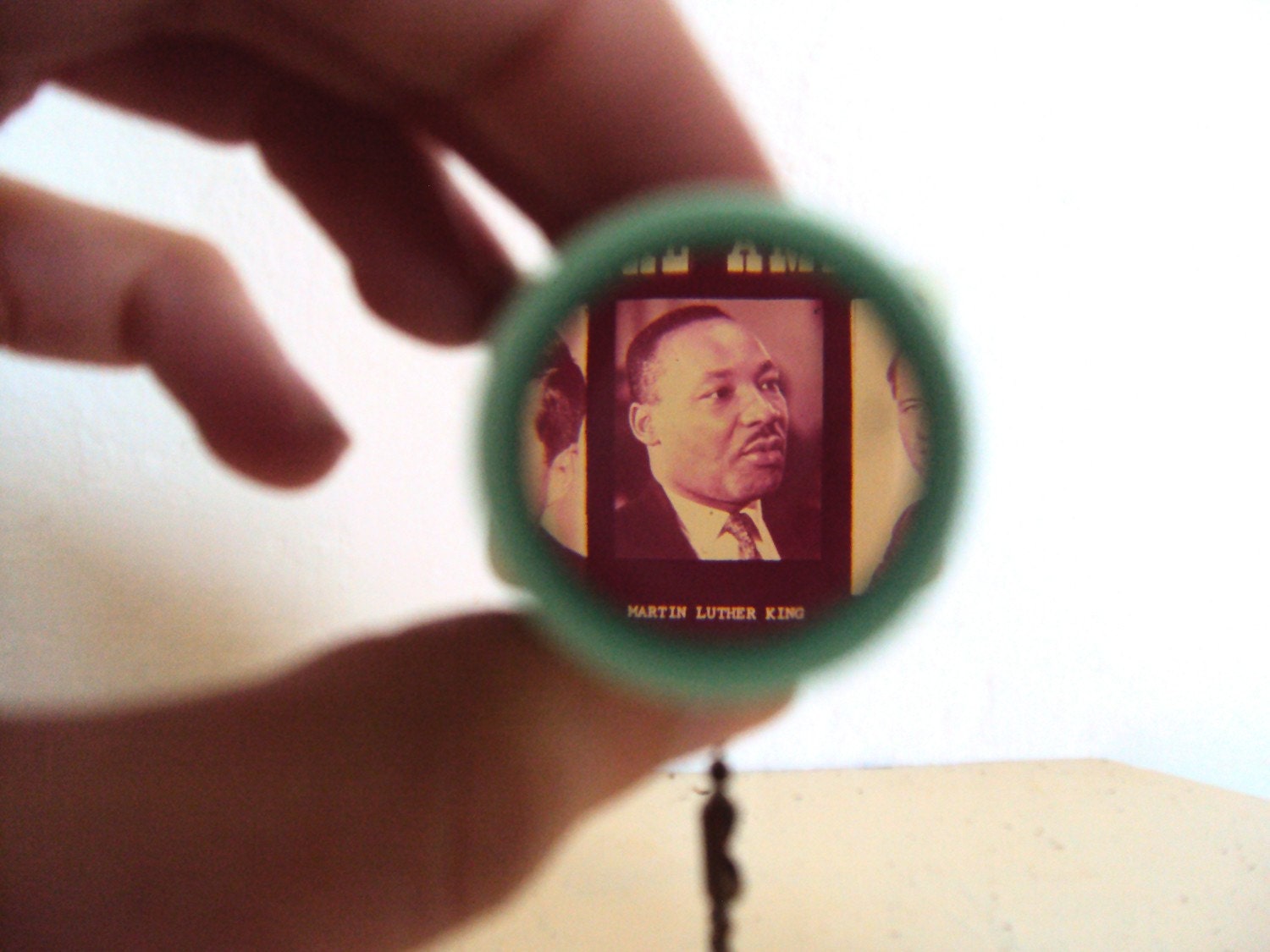 Vintage Immortal Americans Viewfinder Keychain by hillplace