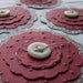 Scrapbooking embellishment - Shabby little rosettes