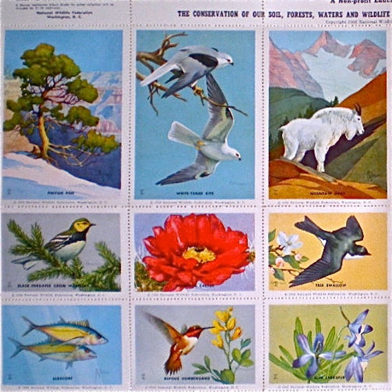 Items similar to Animal Bird Stamps National Wildlife Conservation