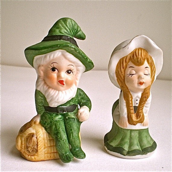 Leprechauns Irish Ireland Vintage figurines Porcelain