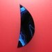 Banded Azurite Hand Cut Cabochon from Arizona, free U. S. shipping