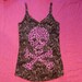 Woman Pirate Tank Top - Size L - FREE SHIPPING in USA - Victorian and Animal Print. Unique