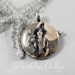 Halloween Jewelry Pendant Witch Black And White