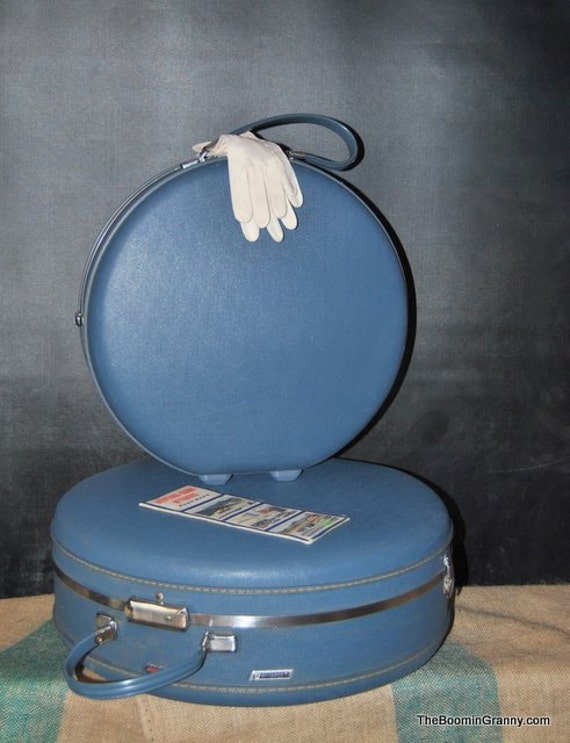 vintage american tourister round luggage