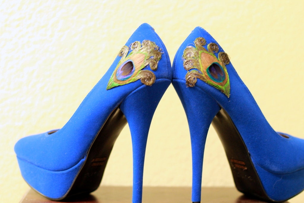 royal blue platform pumps