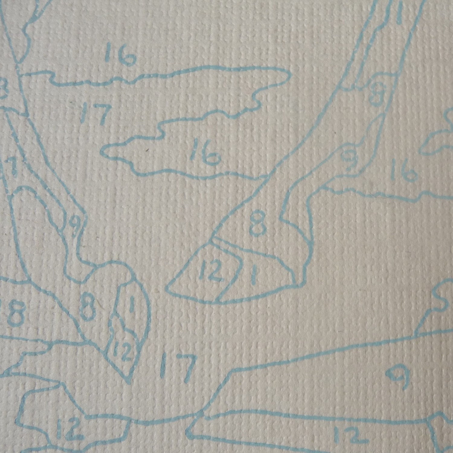 blank paint by number canvas
