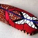 Red Lips cosmetic make up bag - Genuine Wax Batik 100 per cent cotton