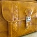 1978 Vintage American Tourister Soft-Sided Faux Leather Weekender Suitcase Like New, Cowboy, Western, Nomad, Rustic