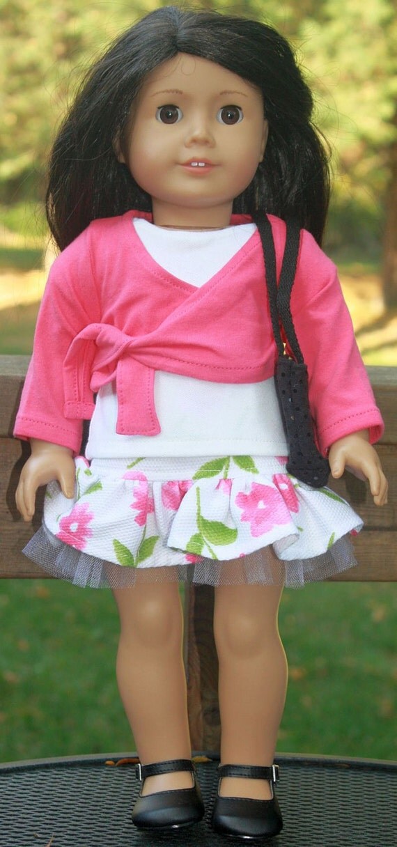 American Girl Doll Clothes Ruffled by buttonandbowboutique