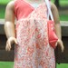 American Girl Doll Clothes-Orange and White Long Summer Dress and Tote