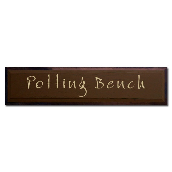 Potting Bench by saltboxsigns on Etsy