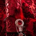 Ravishing Ruby Silver Victorian Steam Punk comb