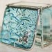 Stained Glass Jewelry Box Sky Blue 2x2 Ring Box w/ Pewter-cast Frog Bead Wedding Ceremony Handmade OOAK