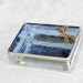 Stained Glass Box Periwinkle Purple 3x4 w/ Floral-stamped Dragonfly Hand-crafted OOAK