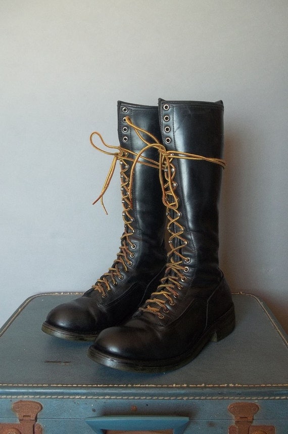 MENS Vintage RED WING Lineman Boots. Men size 10.5 44.5