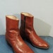 Vintage Brown Leather Western Toe Ankle Boots. Size Mens 8.5, Women 10 (42 Euro)