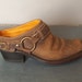 Vintage FRYE Biker HARNESS Mules. Women size: 7M (37.5 Euro)