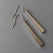 Silver Bar Earrings