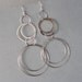 Silver Hoop Earrings, Silver Rings Earrings