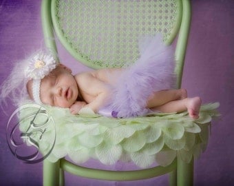 Newborn Lavender Tutu - Ready To Ship