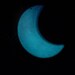 Shimmering, Glowing Blue Moon Sun Catcher