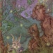 Beyond the Rabbit Hollow Original Watercolor Painting