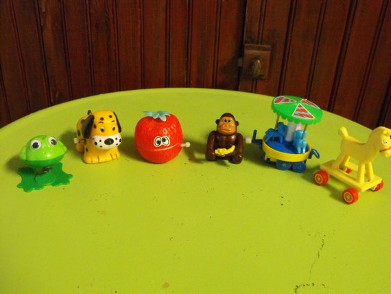 Vintage Wind Up Plastic Toys Tomy Toys McDonalds by peacenluv72