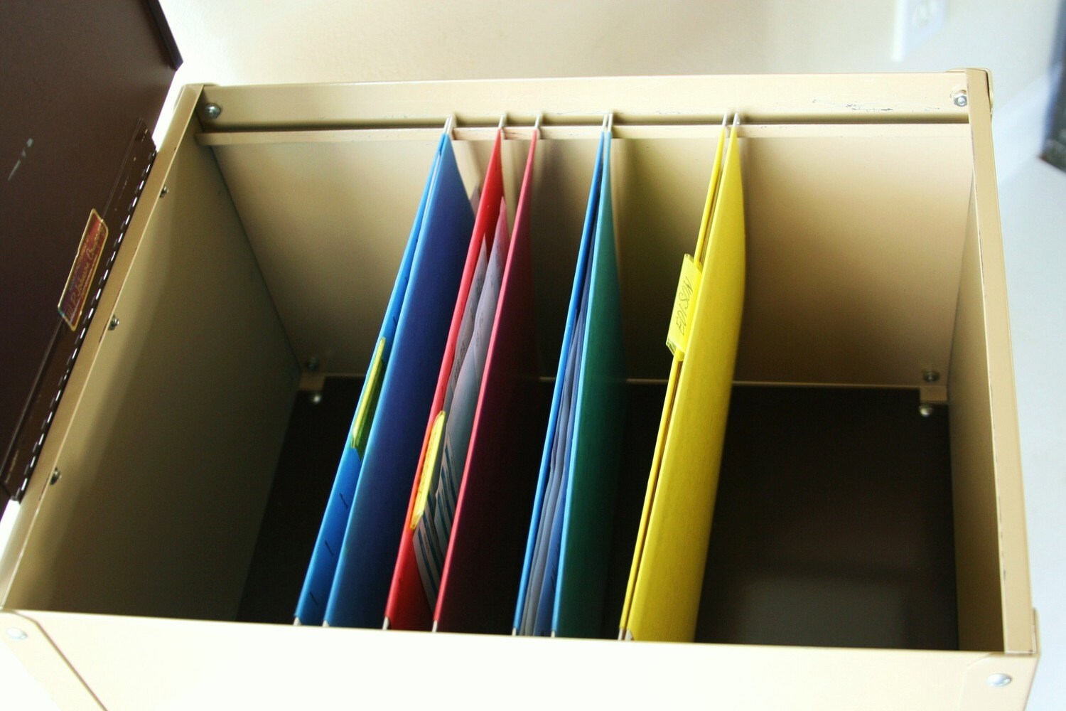 vintage rolling metal file