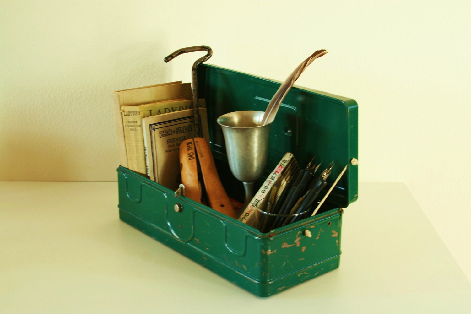 Vintage metal Tool box